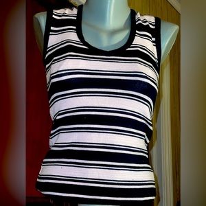 The Great American Sweater Brand Pink and Black Tank Sweater. Size Medium